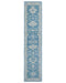 11 Ft Blue Oushak Turkish Hand Knotted Traditional Soft Wool Runner Rug