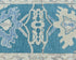 11 Ft Blue Oushak Turkish Hand Knotted Traditional Soft Wool Runner Rug