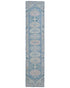 12 Ft Blue Oushak Turkish Handmade Traditional Soft Wool Runner Rug