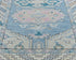 12 Ft Blue Oushak Turkish Handmade Traditional Soft Wool Runner Rug