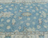 Blue 4x6 Ft Oushak Turkish Handmade Floral Traditional Veg Dye Wool Rug