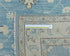 Blue 4x6 Ft Oushak Turkish Handmade Floral Traditional Veg Dye Wool Rug