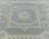 4x6 Oushak Gray Turkish Hand Knotted Geometric Organic Dye Wool Area Rug