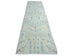 12 Ft Soft Blue Bakshaish Persian Style Afghan Hand Knotted Traditional Soft Wool Runner Rug