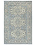 Gray 3x5 Oushak Turkish Hand Knotted Geometric Soft Wool Area Rug