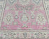 3x5 Soft Pink Oushak Turkish Hand Knotted Traditional Oragnic Dye Wool Rug