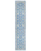 12 Feet Blue Oushak Turkish Hand Knotted Traditional Soft Wool Runner Rug