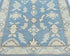 12 Feet Blue Oushak Turkish Hand Knotted Traditional Soft Wool Runner Rug