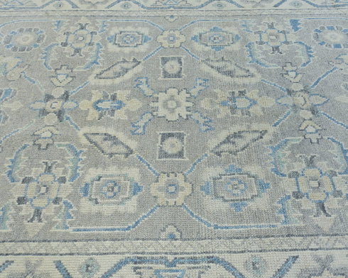 Traditional Oushak 4x6 Ft Turkish Hand Knotted Oragnic Dye Wool Area Rug