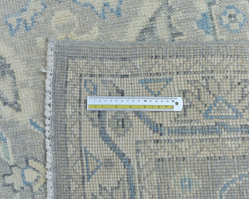 Traditional Oushak 4x6 Ft Turkish Hand Knotted Oragnic Dye Wool Area Rug