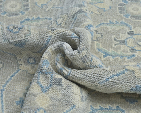 Traditional Oushak 4x6 Ft Turkish Hand Knotted Oragnic Dye Wool Area Rug