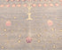3x5 Gray Kuba Afghan Hand Knotted Wool Area Rug
