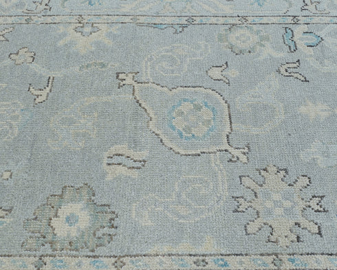 3x5 Ft Gray Oushak Turkish Handmade Traditional Soft Wool Area Rug