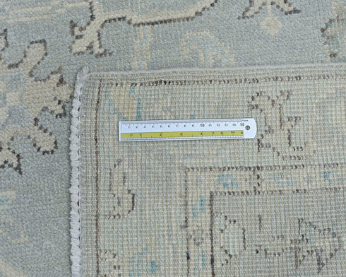 3x5 Ft Gray Oushak Turkish Handmade Traditional Soft Wool Area Rug