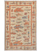 3x5 Light Brown Kuba Afghan Hand Knotted Wool Area Rug