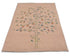 3x5 Soft Pink Kuba Afghan Hand Knotted Wool Area Rug