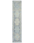 12 Ft Gray Oushak Turkish Hand Knotted Geometric Traditional Soft Wool Runner Rug