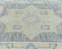 12 Ft Gray Oushak Turkish Hand Knotted Geometric Traditional Soft Wool Runner Rug