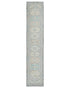 13 Ft Gray Oushak Turkish Hand Knotted Traditional Soft Wool Runner Rug