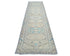 13 Ft Gray Oushak Turkish Hand Knotted Traditional Soft Wool Runner Rug