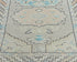 13 Ft Gray Oushak Turkish Hand Knotted Traditional Soft Wool Runner Rug