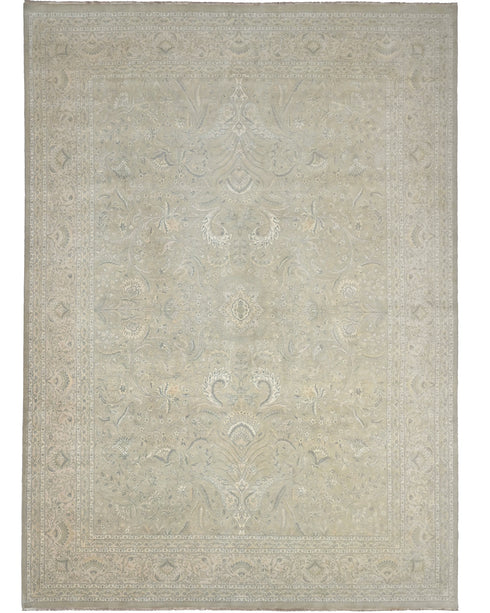 9x12 Gray Oriental Persian Style Hand Knotted Wool Area Rug