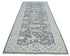 4x10 Ft gray Oushak Turkish Hand Knotted Traditional Runner Rug