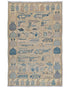 3x5 Gray Kuba Afghan Hand Knotted Wool Area Rug