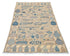 3x5 Gray Kuba Afghan Hand Knotted Wool Area Rug