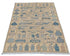 3x5 Gray Kuba Afghan Hand Knotted Wool Area Rug