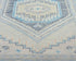 13 Ft Blue Oushak Turkish Hand Knotted Geometric Traditional Soft Wool Runner Rug