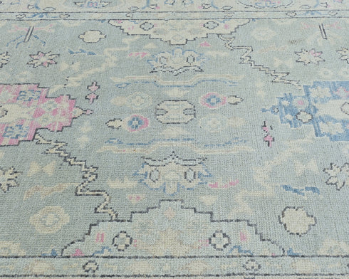 4x6 Ft Gray Oushak Turkish Handmade Traditional Soft Wool Area Rug