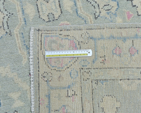 4x6 Ft Gray Oushak Turkish Handmade Traditional Soft Wool Area Rug