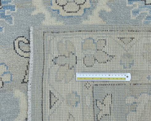 Silver Gray 4x6 Oushak Turkish Hand Knotted Floral Oriental Soft Wool Area Rug