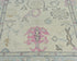 Alfombra tradicional turca Oushak de lana teñida con vegetales, anudada a mano, color beige, de 90 x 150 cm