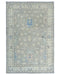 4x6 Floral Gray Oushak Turkish Handmade Traditional Veg Dye Wool Area Rug