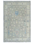 4x6 Floral Gray Oushak Turkish Handmade Traditional Veg Dye Wool Area Rug