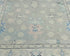 4x6 Floral Gray Oushak Turkish Handmade Traditional Veg Dye Wool Area Rug