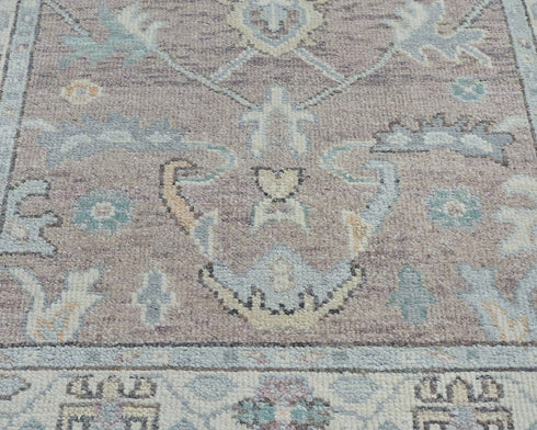 3x5 Ft Brown Oushak Turkish Hand Knotted Traditional Soft Wool Area Rug