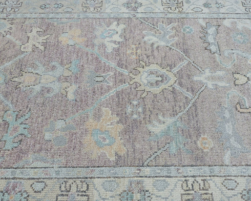 3x5 Ft Brown Oushak Turkish Hand Knotted Traditional Soft Wool Area Rug