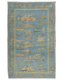 3x5 Blue Kuba Afghan Hand Knotted Wool Area Rug