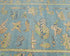 3x5 Blue Kuba Afghan Hand Knotted Wool Area Rug
