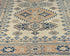 3x5 Kazak Beige Afghan Hand Knotted Geometric Design Wool Area Rug