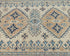3x5 Kazak Beige Afghan Hand Knotted Geometric Design Wool Area Rug
