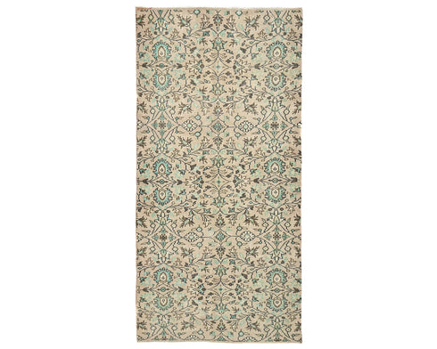 4x8 Vintage Brown Persian Style Hand Knotted Low Pile Wool Area Rug