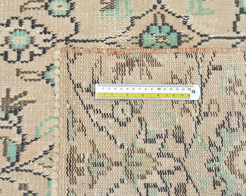 4x8 Vintage Brown Persian Style Hand Knotted Low Pile Wool Area Rug