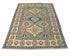 3x5 Gray Kuba Afghan Hand Knotted Wool Area Rug
