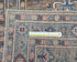 9 Ft Brown Gray Kazak Afghan Hand Knotted Geometric Wool Runner Rug