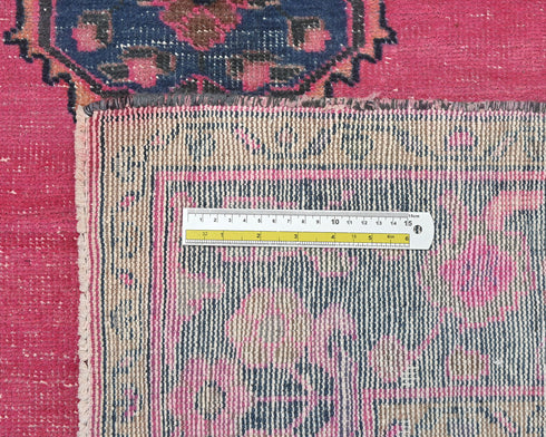 5x10 Vintage Pink Persian Style Hand Knotted Low Pile Wool Area Rug