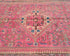 5x11 Vintage Pink Persian Style Hand Knotted Low Pile Wool Area Rug